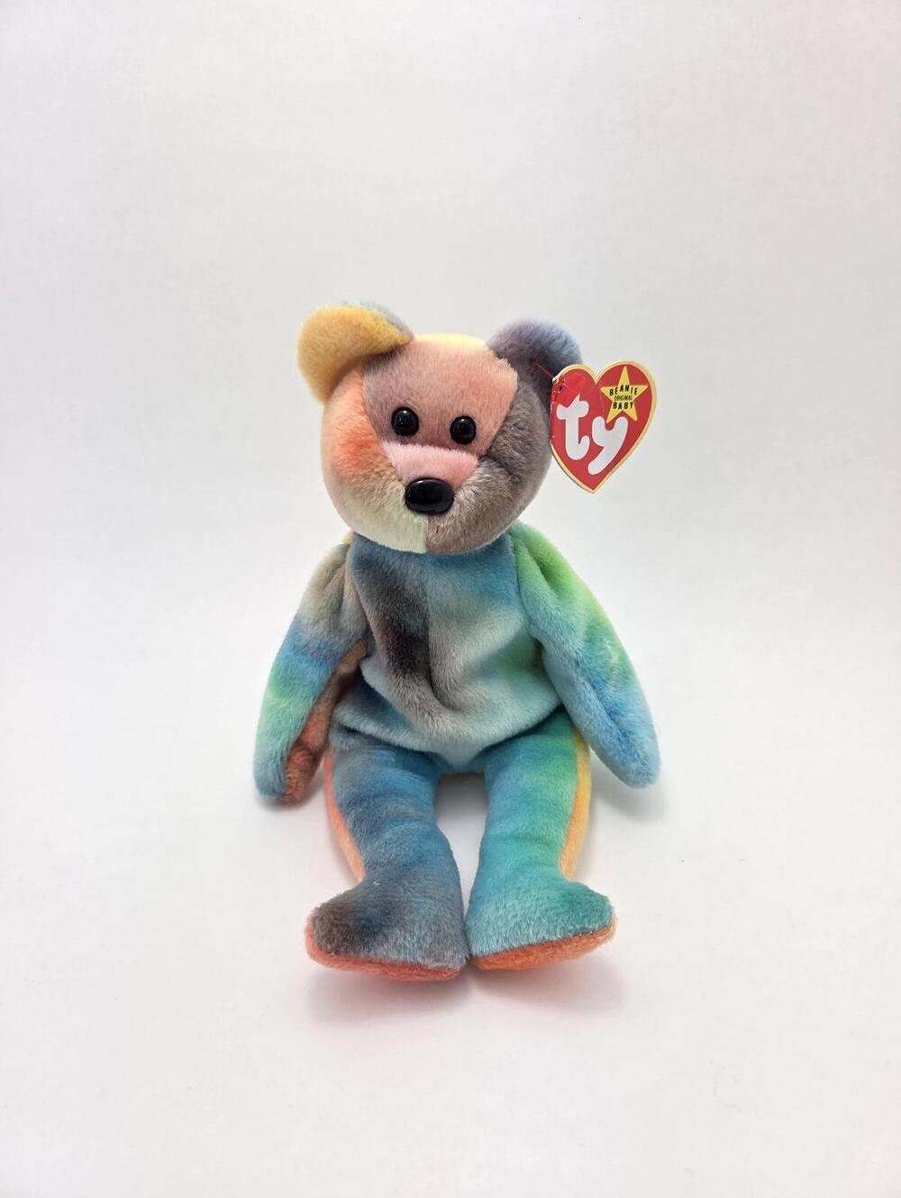 Ty Beanie Baby “Garcia” the Tie-Dye Bear (8.5 inch)